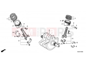 HONDA VT750CSC Shadow 2012 E-15 CRANKSHAFT
