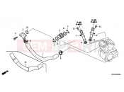 HONDA VT750CSC Shadow 2012 E-20 WATER PIPE