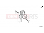 HONDA VT750CSC Shadow 2012 F-2 METER (VT750C2B / C2S / CS / C / CA)