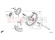 HONDA VT750CSC Shadow 2012 F-14 FRONT WHEEL (VT750C2B / C2S / CS / C / CA)
