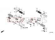 HONDA VT750CSC Shadow 2012 F-30 FOOTREST (VT750C2B / C2S / CS-E, ED, 3E, 2ED / C / CA)