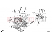 HONDA VT750CSD Shadow 2013 E-2-10 REAR CYLINDER HEAD