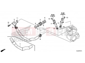 HONDA VT750CSD Shadow 2013 E-12-10 WATER PIPE