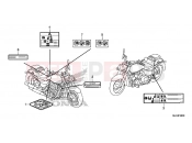 HONDA VT750CSD Shadow 2013 F-49 WARNING LABEL (VT750C / C2S / CA / CS)