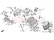 HONDA VT750DCB3 Shadow Spirit 2003 E-2 FRONT CYLINDER HEAD