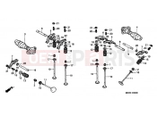 HONDA VT750DCB3 Shadow Spirit 2003 E-3 CAMSHAFT / VALVE