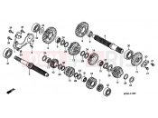 HONDA VT750DCB3 Shadow Spirit 2003 E-15 TRANSMISSION
