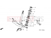 HONDA VT750DCB3 Shadow Spirit 2003 F-6 STEERING WHEEL
