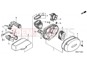HONDA VT750DCB3 Shadow Spirit 2003 F-16 AIR FILTER