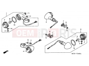 HONDA VT750DCB3 Shadow Spirit 2003 F-24 FLASHING