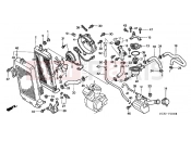 HONDA VT750DCB3 Shadow Spirit 2003 F-30 RADIATOR