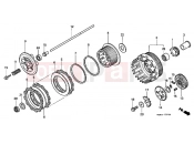 HONDA VTR1000FY Super Hawk 2000 E-7 CLUTCH
