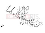 HONDA VTR1000FY Super Hawk 2000 E-10 LEFT COVER