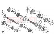 HONDA VTR1000FY Super Hawk 2000 E-15 TRANSMISSION