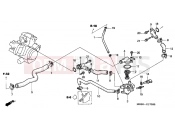 HONDA VTR1000FY Super Hawk 2000 E-17 WATER PIPE