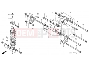 HONDA VTR1000FY Super Hawk 2000 F-23 REAR SHOCK ABSORBER