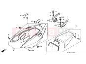 HONDA VFR8002 VFR 2002 F-20 REAR ENGINE COVER