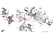 HONDA VFR8002 VFR 2002 F-24 FOOTREST