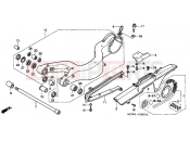 HONDA VFR8002 VFR 2002 F-26 SWING ARM