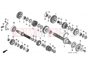 HONDA VFR8004 VFR 2004 E-14 TRANSMISSION