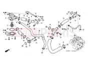HONDA VFR8004 VFR 2004 E-16 WATER HOSE