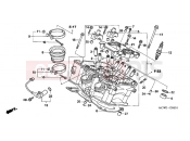 HONDA VFR8008 VFR 2008 E-2-1 CYLINDER HEAD (REAR)