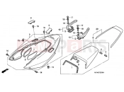 HONDA VFR8008 VFR 2008 F-20 REAR ENGINE COVER