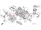 HONDA VFR800FIY VFR 2000 E-2 FRONT CYLINDER HEAD