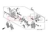 HONDA VFR800FIY VFR 2000 F-11 J. FRONT BRAKE CALIPER