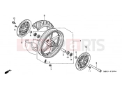 HONDA VFR800FIY VFR 2000 F-12 FRONT WHEEL