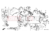 HONDA VFR800FIY VFR 2000 F-36 UPPER ENGINE HOUSING