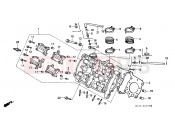 HONDA VFR750FR VFR750F 1994 E-2 CYLINDER HEAD (FRONT)