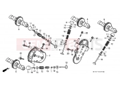 HONDA VFR750FR VFR750F 1994 E-3 CAMSHAFT / VALVE