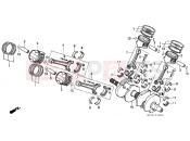 HONDA VFR750FR VFR750F 1994 E-12 CRANKSHAFT / PISTON