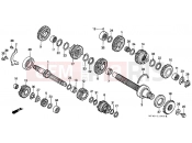 HONDA VFR750FR VFR750F 1994 E-13 TRANSMISSION