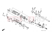 HONDA VFR750FR VFR750F 1994 E-14 TRANSMISSION DRUM