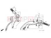 HONDA VFR750FR VFR750F 1994 F-3 SWITCH / CABLE