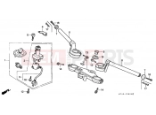 HONDA VFR750FR VFR750F 1994 F-6 STEERING BAR PIPE / UPPER BRIDGE