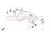 HONDA VFR750FR VFR750F 1994 F-8 FRONT FENDER