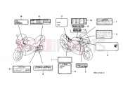 HONDA VFR750FR VFR750F 1994 F-33-1 WARNING LABEL (VFR750FR / FS / FT / FV)