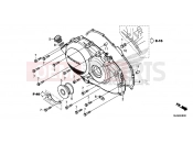 HONDA VFR800FE VFR800F 2014 E-6 RIGHT CRANKSHAFT COVER