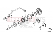 HONDA VFR800FE VFR800F 2014 E-9 CLUTCH COUPLING START