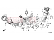 HONDA VFR800FE VFR800F 2014 E-16 CRANKSHAFT / PISTON