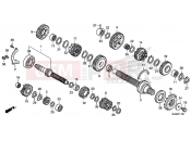 HONDA VFR800FE VFR800F 2014 E-17 TRANSMISSION