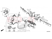 HONDA VFR800FE VFR800F 2014 F-7 STEERING BAR PIPE / UPPER BRIDGE