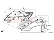 HONDA VFR800FE VFR800F 2014 F-24 SIDE COVER