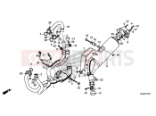 HONDA VFR800FE VFR800F 2014 F-27 EXHAUST DRUM