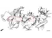 HONDA VFR800FE VFR800F 2014 F-43 UPPER ENGINE HOUSING