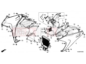 HONDA VFR800FE VFR800F 2014 F-45 CENTRAL ENGINE HOUSING