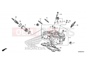 HONDA VT1300CRE VT1300CR 2014 E-2-10 REAR CYLINDER HEAD